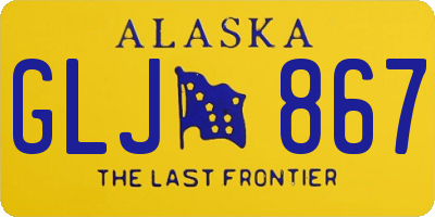 AK license plate GLJ867