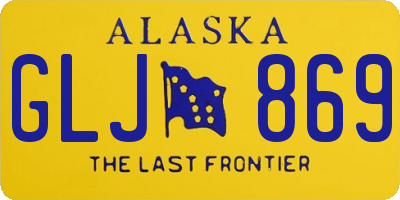 AK license plate GLJ869