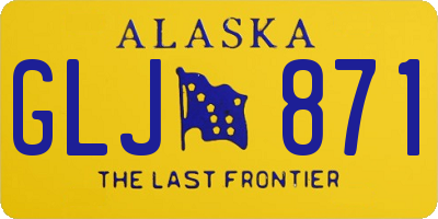 AK license plate GLJ871