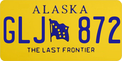 AK license plate GLJ872