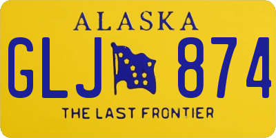 AK license plate GLJ874