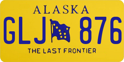 AK license plate GLJ876