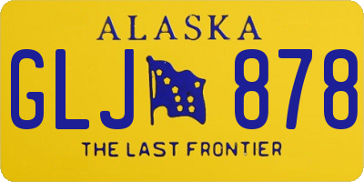 AK license plate GLJ878