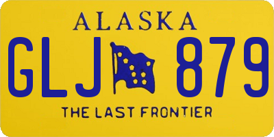 AK license plate GLJ879