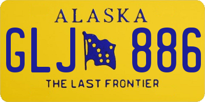 AK license plate GLJ886