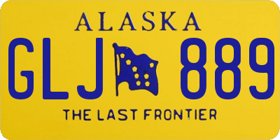 AK license plate GLJ889