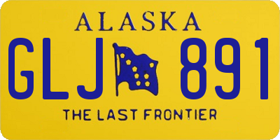 AK license plate GLJ891