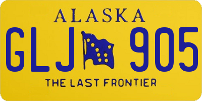 AK license plate GLJ905