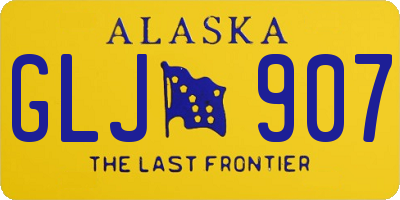 AK license plate GLJ907