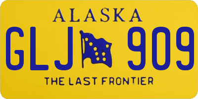AK license plate GLJ909