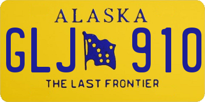AK license plate GLJ910