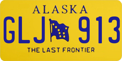 AK license plate GLJ913