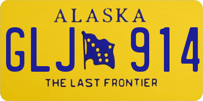 AK license plate GLJ914