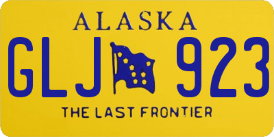 AK license plate GLJ923