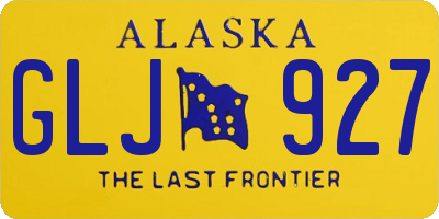 AK license plate GLJ927