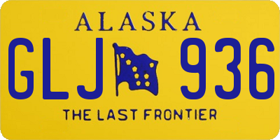 AK license plate GLJ936