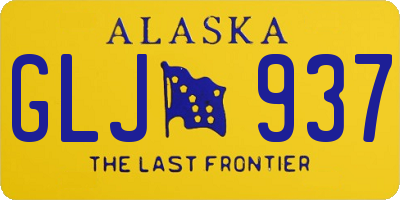 AK license plate GLJ937