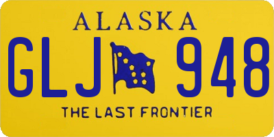 AK license plate GLJ948