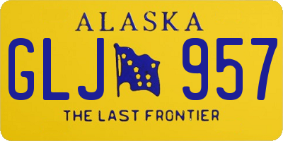 AK license plate GLJ957