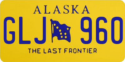 AK license plate GLJ960
