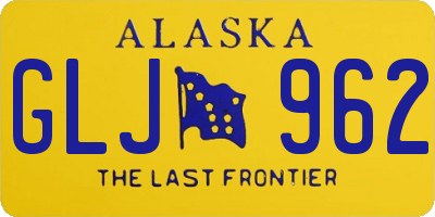AK license plate GLJ962