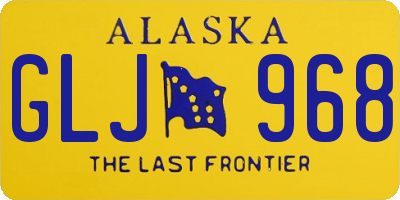AK license plate GLJ968