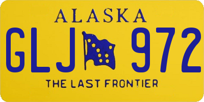 AK license plate GLJ972