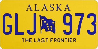 AK license plate GLJ973