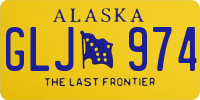 AK license plate GLJ974