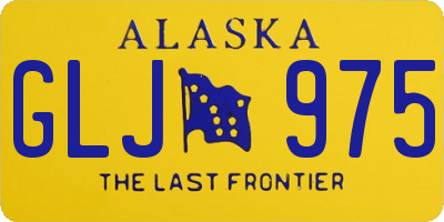 AK license plate GLJ975