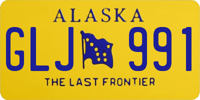 AK license plate GLJ991