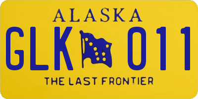 AK license plate GLK011