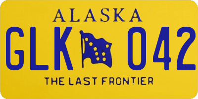 AK license plate GLK042