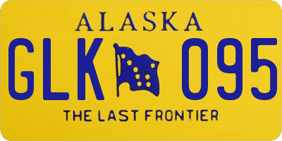 AK license plate GLK095