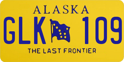 AK license plate GLK109