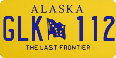 AK license plate GLK112