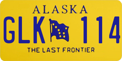 AK license plate GLK114