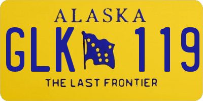 AK license plate GLK119