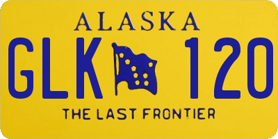 AK license plate GLK120