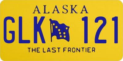 AK license plate GLK121