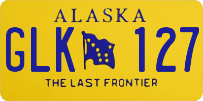 AK license plate GLK127