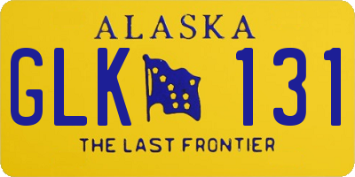 AK license plate GLK131