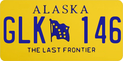 AK license plate GLK146