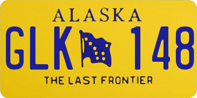 AK license plate GLK148