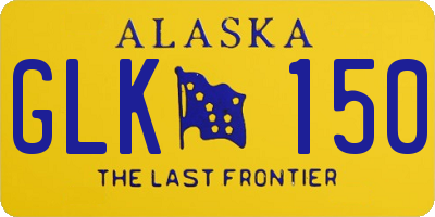AK license plate GLK150