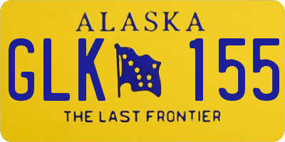 AK license plate GLK155