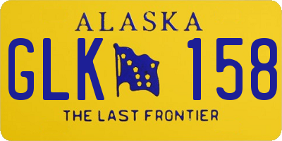 AK license plate GLK158