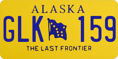 AK license plate GLK159