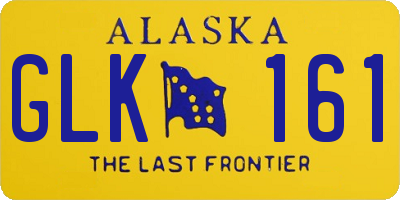 AK license plate GLK161