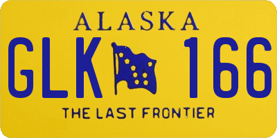 AK license plate GLK166